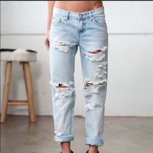 One teaspoon distressed baggies boyfriend Jean